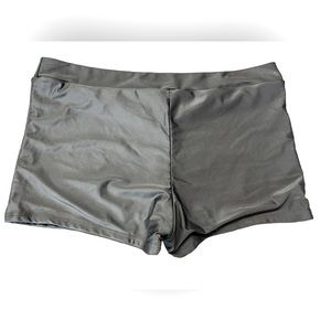 Women’s black plus size XXXL Boyshorts swim bottoms swimwear NWOT